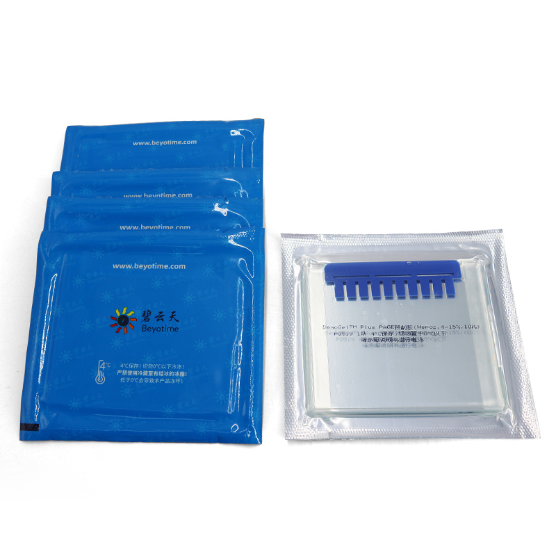 BeyoGel Plus PAGE预制胶(Hepes, 4-15%, 10孔)(P0519S)